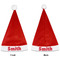 Snowflakes Santa Hats - Front and Back (Double Sided Print) APPROVAL