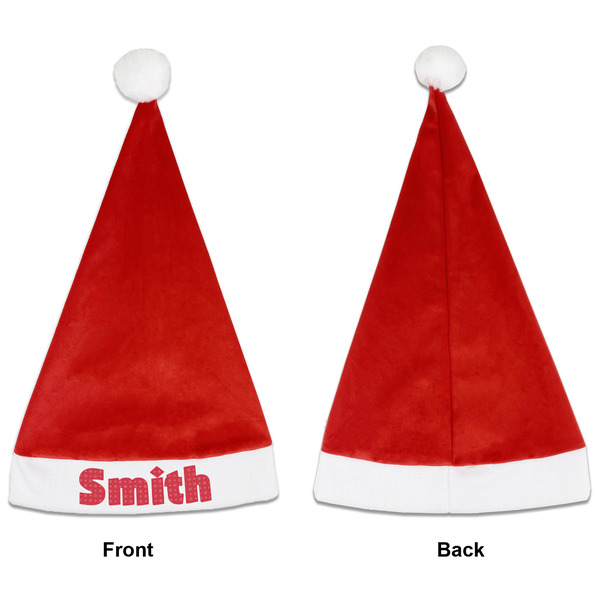 Snowflakes Santa Hats - Front and Back (Single Print) APPROVAL