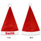 Snowflakes Santa Hats - Front and Back (Single Print) APPROVAL