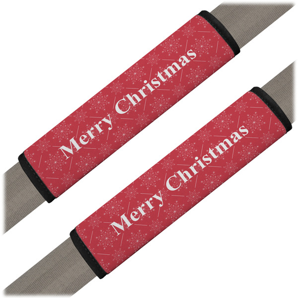 Custom Snowflakes Seat Belt Covers (Set of 2) (Personalized)