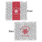 Snowflakes Security Blanket - Front & Back View