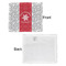 Snowflakes Security Blanket - Front & White Back View