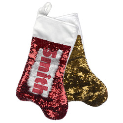 Snowflakes Reversible Sequin Stocking (Personalized)