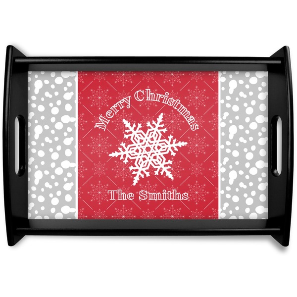 Custom Snowflakes Wooden Tray (Personalized)