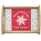 Snowflakes Natural Wooden Tray - Large (Personalized)