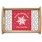 Snowflakes Natural Wooden Tray - Small (Personalized)