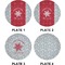 Snowflakes Set of Appetizer / Dessert Plates (Approval)