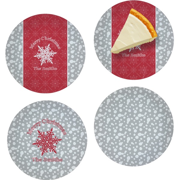 Snowflakes Set of Appetizer / Dessert Plates