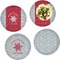 Snowflakes Set of Lunch / Dinner Plates