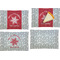 Snowflakes Set of Rectangular Appetizer / Dessert Plates