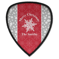 Snowflakes Iron on Shield Patch A w/ Name or Text