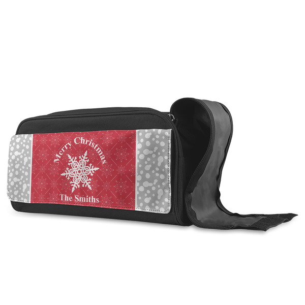 Snowflakes Shoe Bags - ANGLE (Open)