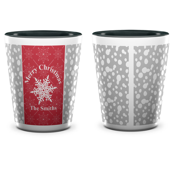 Snowflakes Shot Glass - Two Tone - APPROVAL