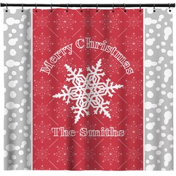 Snowflakes Shower Curtain - Custom Size (Personalized)