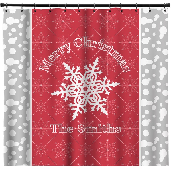 Custom Snowflakes Shower Curtain - Custom Size (Personalized)