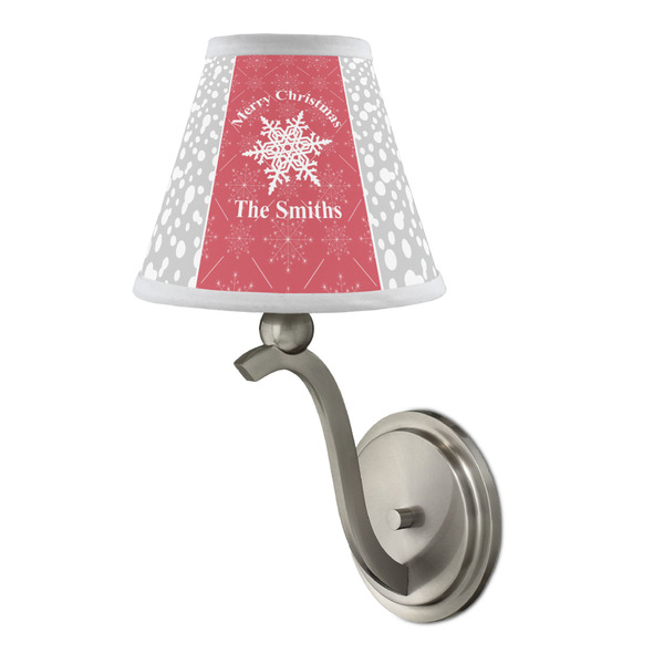 Snowflakes Small Chandelier Lamp - LIFESTYLE (on wall lamp)