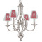Snowflakes Small Chandelier Shade - LIFESTYLE (on chandelier)