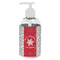 Snowflakes Plastic Soap / Lotion Dispenser (8 oz - Small - White) (Personalized)