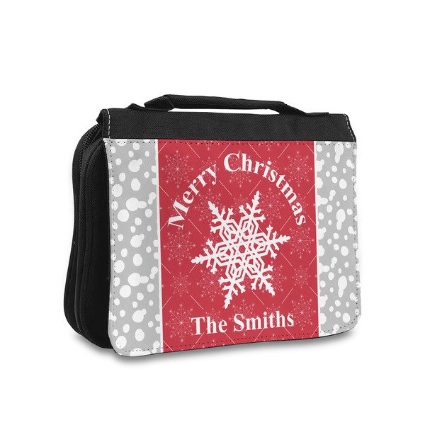 Custom Snowflakes Toiletry Bag - Small (Personalized)
