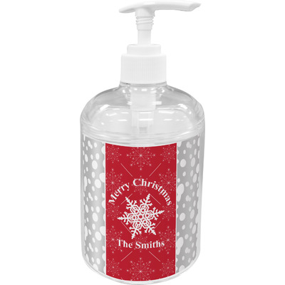Custom Snowflakes Acrylic Soap & Lotion Bottle (Personalized)