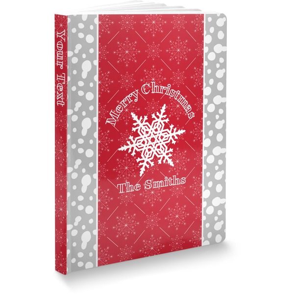 Custom Snowflakes Softbound Notebook - 5.75" x 8" (Personalized)