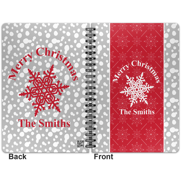 Snowflakes Spiral Journal 7 x 10 - Apvl