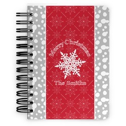 Snowflakes Spiral Notebook - 5x7 w/ Name or Text