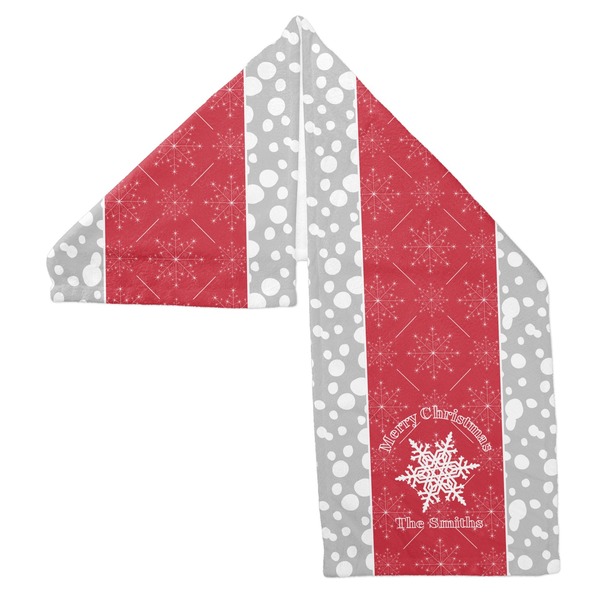 Snowflakes Sports Towel Folded - Both Sides Showing