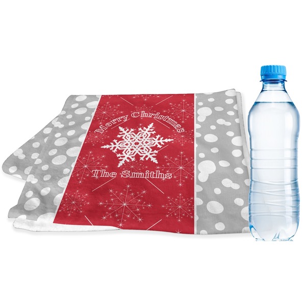 Custom Snowflakes Sports & Fitness Towel (Personalized)