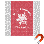 Snowflakes Square Car Magnet - 10" (Personalized)