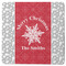 Snowflakes Square Rubber Backed Coaster (Personalized)