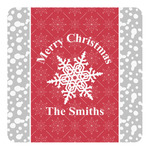 Snowflakes Square Decal - Small (Personalized)