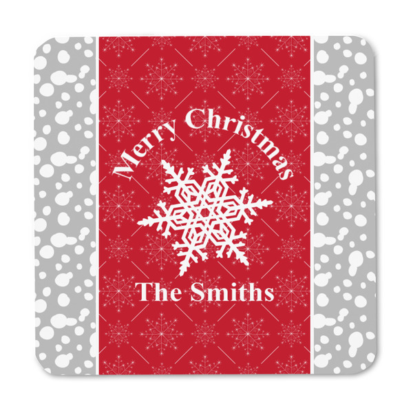 Snowflakes Square Fridge Magnet - FRONT