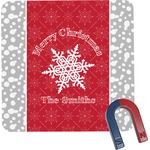 Snowflakes Square Fridge Magnet (Personalized)