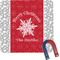 Snowflakes Square Fridge Magnet (Personalized)