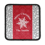 Snowflakes Iron On Square Patch w/ Name or Text