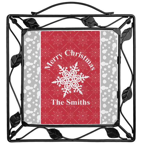 Custom Snowflakes Square Trivet (Personalized)
