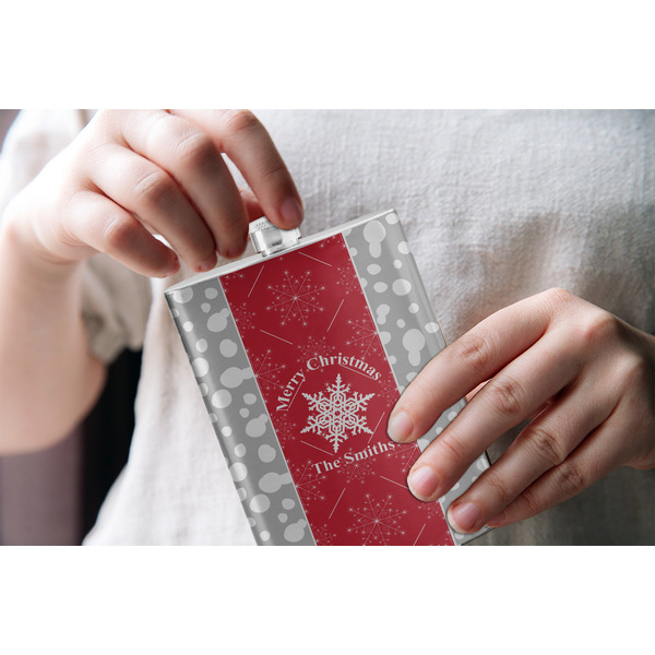 Snowflakes Stainless Steel Flask - LIFESTYLE 1