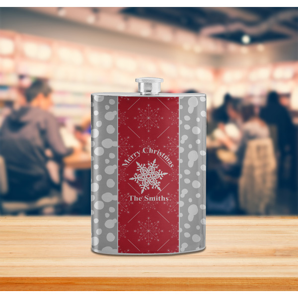 Snowflakes Stainless Steel Flask - LIFESTYLE 2
