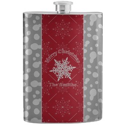 Snowflakes Stainless Steel Flask (Personalized)