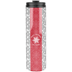 Snowflakes Stainless Steel Skinny Tumbler - 20 oz (Personalized)