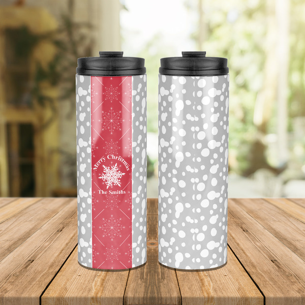Snowflakes Stainless Steel Tumbler - Lifestyle