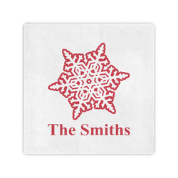 Snowflakes Cocktail Napkins (Personalized)