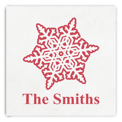 Snowflakes Paper Dinner Napkins (Personalized)