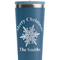 Snowflakes Steel Blue RTIC Everyday Tumbler - 28 oz. - Close Up