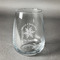 Snowflakes Stemless Wine Glass - Front/Approval