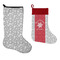 Snowflakes Stockings - Side by Side compare