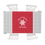 Snowflakes Tablecloth - 58"x102" (Personalized)
