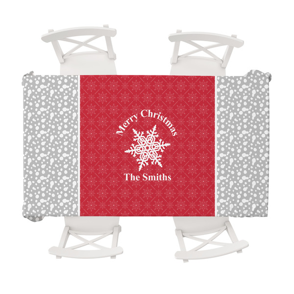 Custom Snowflakes Tablecloth - 58"x102" (Personalized)