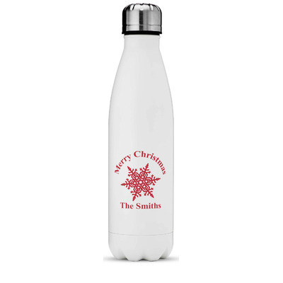 Snowflakes Water Bottle - 17 oz. - Stainless Steel - Full Color Printing (Personalized)